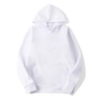Alejandro | Herren Blau Hoodie |  Oversize Kapuzenpullover in Weiß