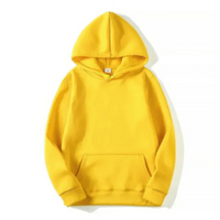 Alejandro | Herren Blau Hoodie |  Oversize Kapuzenpullover in Gelb