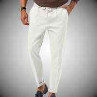 Zion | Herren Schwarz Hose | Sommer in Weiß
