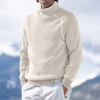 Zach | Rollkragenpullover Herren Schwarz | Warme Pullover in Beige