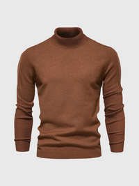 Rickiel | Rollkragenpullover Herren Schwarz | Strick pullover in Senf Gelb