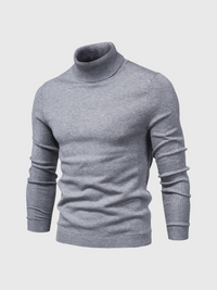 Rickiel | Rollkragenpullover Herren Schwarz | Strick pullover in Grau
