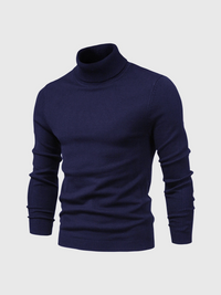 Rickiel | Rollkragenpullover Herren Schwarz | Strick pullover in Dunkelblau