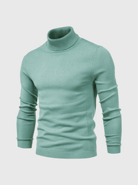 Rickiel | Rollkragenpullover Herren Schwarz | Strick pullover in Grün