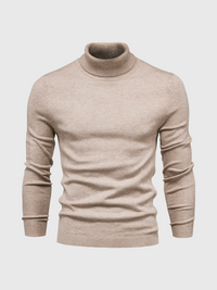 Rickiel | Rollkragenpullover Herren Schwarz | Strick pullover in Beige