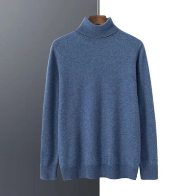Richard | Herren Rollkragenpullover Schwarz | Warm Pullover