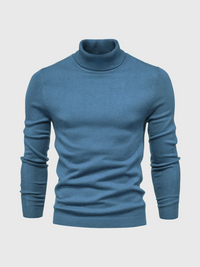 Rickiel | Rollkragenpullover Herren Schwarz | Strick pullover in Marineblau