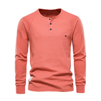 William | Herren Schwarz Sweatshirt | Langarm in Orange