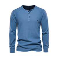 William | Herren Schwarz Sweatshirt | Langarm in Blau