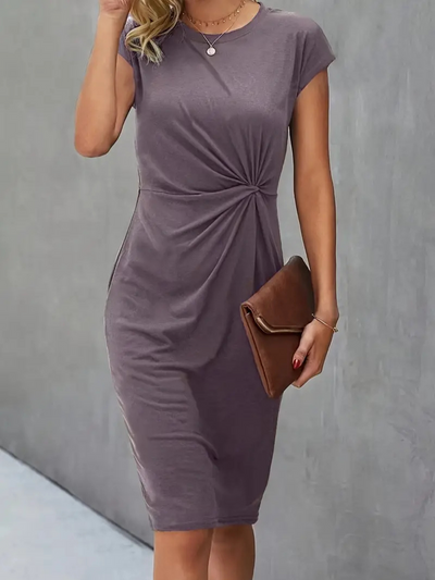 Velma | Schwarz Wickelkleid | Midi