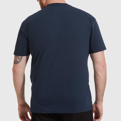 Set aus 5 Herren -T- Shirts (Große Größen), 100 % Baumwolle (Langlebig), Doppelkragen (WEITET SICH NICHT), Regular Fit (Bequem), MARINEBLAU (für jeden Stil)