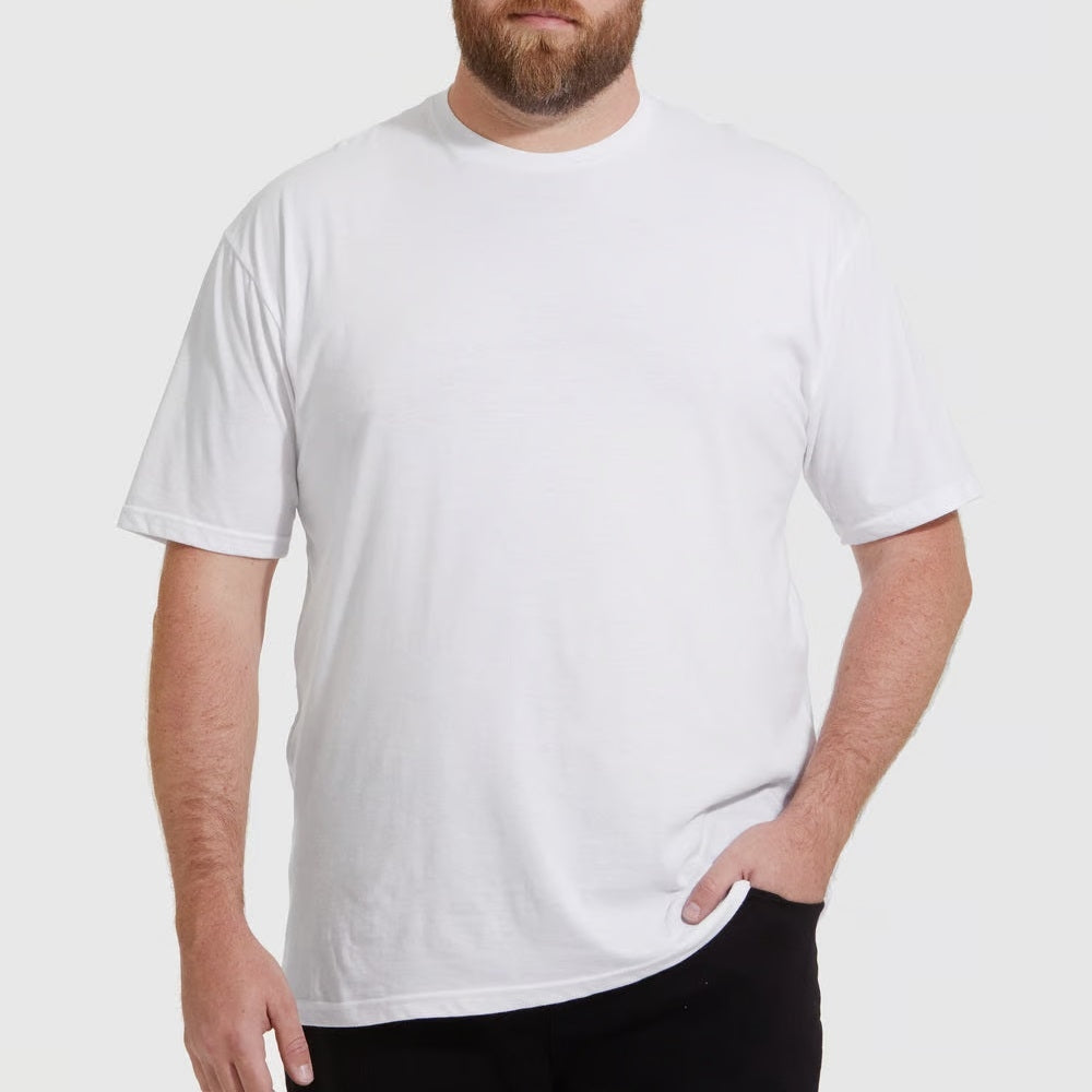 Set aus 5 Herren -T- Shirts (Große Größen), 100 % Baumwolle (Langlebig), Doppelkragen (WEITET SICH NICHT), Regulärer Schnitt (Bequem), MEHRFARBIG (für jeden Stil)