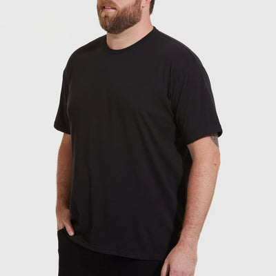 Set aus 5 Herren -T- Shirts (Große Größen), 100 % Baumwolle (Langlebig), Doppelkragen (WEITET SICH NICHT), Regulärer Schnitt (Bequem), MEHRFARBIG (für jeden Stil)