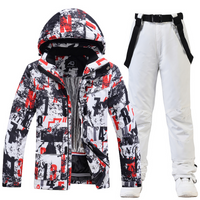 Shamelle | Ski Anzug Damen | Skibekleidung in Rot/ Weiß