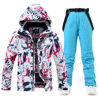 Shamelyn | Ski Anzug Damen | Skibekleidung in Bunt/ Blau
