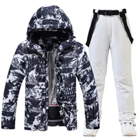 Shamelle | Ski Anzug Damen | Skibekleidung in Schwarz/ Weiß