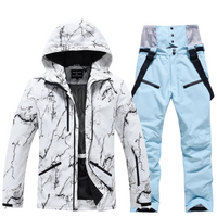 Laarnie | Ski Anzug Damen | Skibekleidung in Weiß/ Hellblau