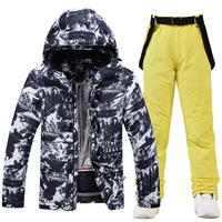 Shamelle | Ski Anzug Damen | Skibekleidung in Schwarz/ Gelb