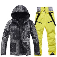 Laarnie | Ski Anzug Damen | Skibekleidung in Schwarz/ Gelb