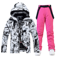 Shamelyn | Ski Anzug Damen | Skibekleidung in Weiß/ Rosa