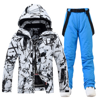 Shamelyn | Ski Anzug Damen | Skibekleidung in Weiß/ Blau
