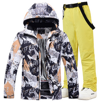 Shamelle | Ski Anzug Damen | Skibekleidung in Creme/ Gelb
