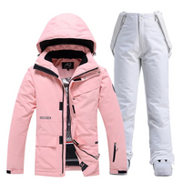 Nadia | Ski Anzug Damen | Skibekleidung in Rosa-Weiß 2