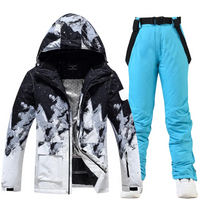 Brianna | Ski Anzug Damen | Skibekleidung in Schwarz-Hellblau
