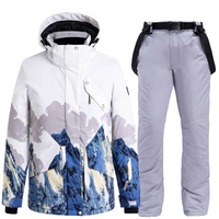 Brianna | Ski Anzug Damen | Skibekleidung in Blau-Grau