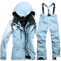 Mandy | Ski Anzug Damen | Skibekleidung in Puderblau-Puderblau