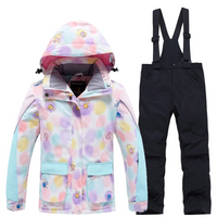 Mirana | Ski Anzug Damen | Skibekleidung in Rosa-Schwarze