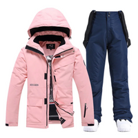 Nadia | Ski Anzug Damen | Skibekleidung in Rosa-Blau