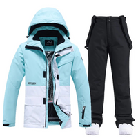 Nadia | Ski Anzug Damen | Skibekleidung in Blau-Schwarz