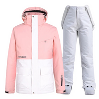 Nadia | Ski Anzug Damen | Skibekleidung in Rosa-Weiß 1