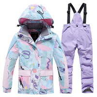 Mirana | Ski Anzug Damen | Skibekleidung in Hellblau-Lila