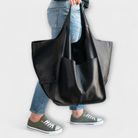 Eleanor | Oversized Wochenendtasche in Schwarz