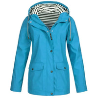 Virginia - Wasser und winddichte Jacke in Himmel blau