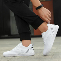 Jerry | Herren Sommer Barfußschuhe | Weiße in Weiß