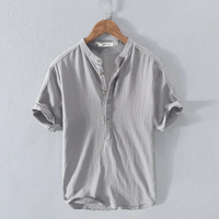 Zild | Herren Sommer Hemd | Kurzarm in Grau