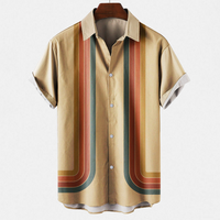 Alden | Herren Sommer Hemd | Kurzarm in Braun