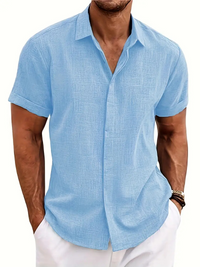 Neo | Herren Sommer Hemd | Kurzarm in Hellblau