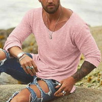 Kevin | Herren Sommer Hemd | Langarm in Rosa