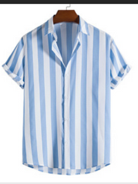 Rone | Herren Sommer Hemd | Schwarz in Blau
