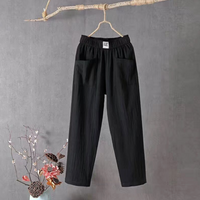 Beatrice | Damen Sommer Hose | Schwarz in Schwarz