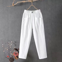 Beatrice | Damen Sommer Hose | Schwarz in Weiß