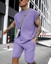Elton | Herren Sommer Outfit | Casual in Lila