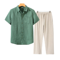 Raven | Herren Sommer Outfit | Elegant in Grün/Beige