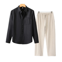 Hajie | Herren Sommer Outfit | Party in Schwarz/Beige