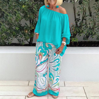 Daphne | Damen Sommer Outfit | Zweiteiler Set in Türkis