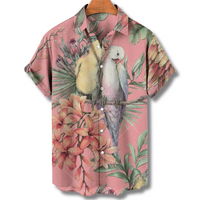 Barry | Sommerhemd Herren | Hawaii in Rosa